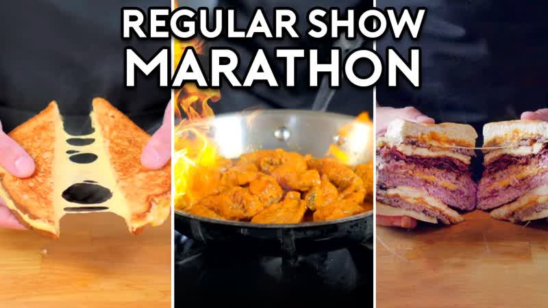 Regular Show Food Marathon, Binging with