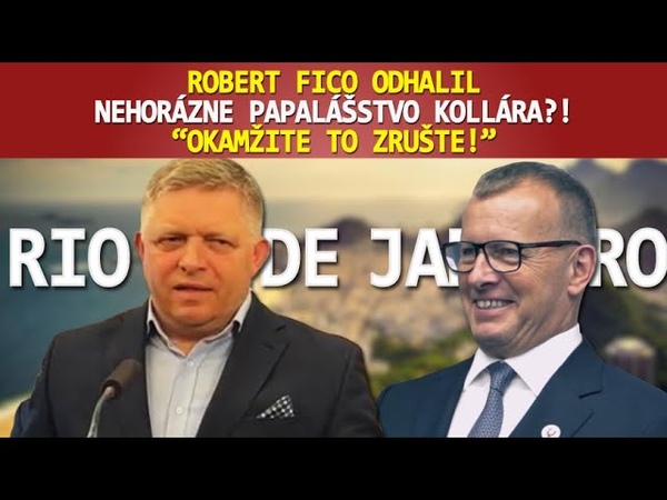 Robert Fico ODHALIL nehorázne papalášstvo Kollára: Okamžite to ZRUŠ TE SMER