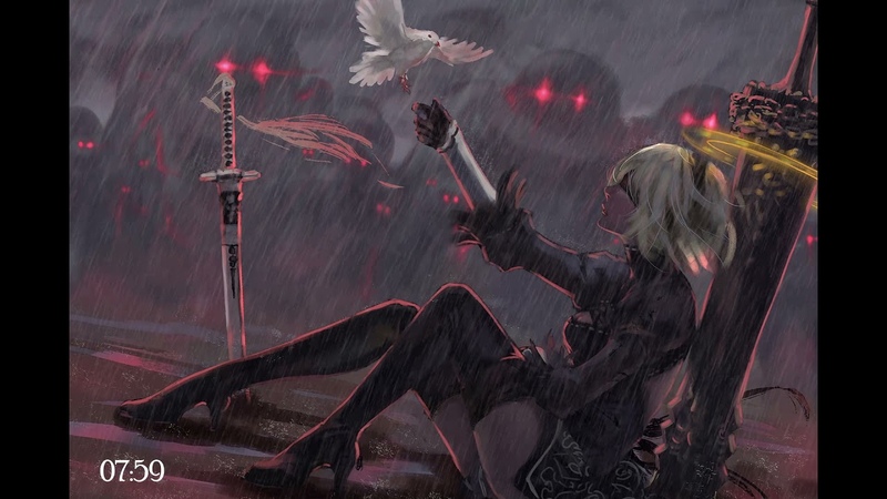 Nier Automata Piano with Rain Ft Chewie Melodies, No Ads, Study, Relaxation, 1080