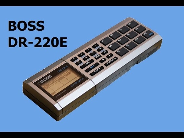 BOSS DR 220 E Vintage Drum Machine 1986, HD
