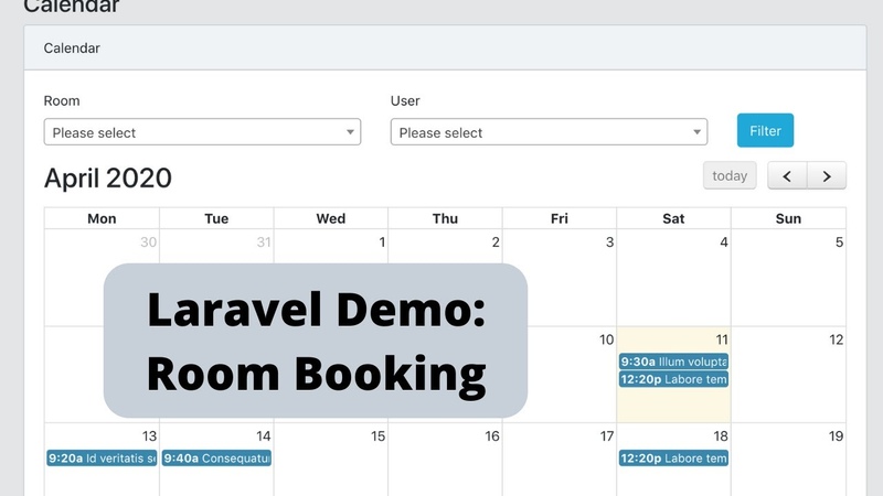 Laravel Room Booking: with Quick Admin Panel and