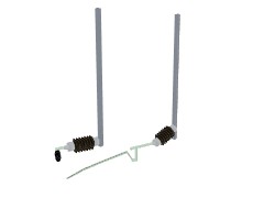 UK 25Kv Mk1 HS gantry Ubridge support (2m trackside)