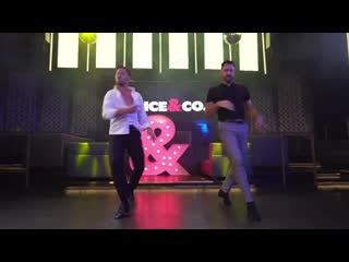 Mask and Val Chmerkovskiy dancing