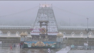 Heavy Rain in Tirumala Creating Trouble to Devotees