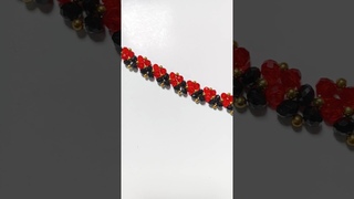 Making beautiful crystal beads bracelet #youtubeshorts #howtomakeabeadbracelet #diybracelet#shorts