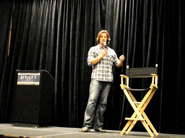Bos Con Sunday Jared Padalecki Solo panel and the combined Jared Misha