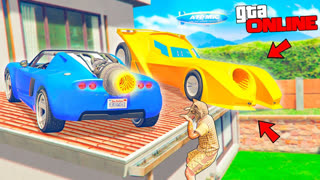 GTA 5 - ПОМОГИТЕ МНЕ ДОСТАТЬ БЭТМОБИЛЬ С КРЫШИ ! НАШЁЛ ДВЕ РЕАКТИВНЫЕ ТАЧКИ ! - ПРЯЧЬ И ИЩИ В ГТА 5 ОНЛАЙН