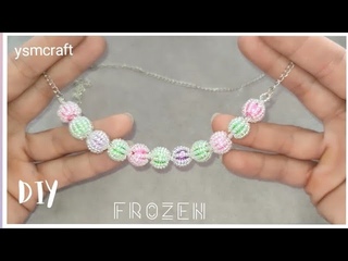 FROZEN NECKLACE MAKNG//BUZ GRNML KOLYE YAPIMI#ysmcraft #diy #tutorial