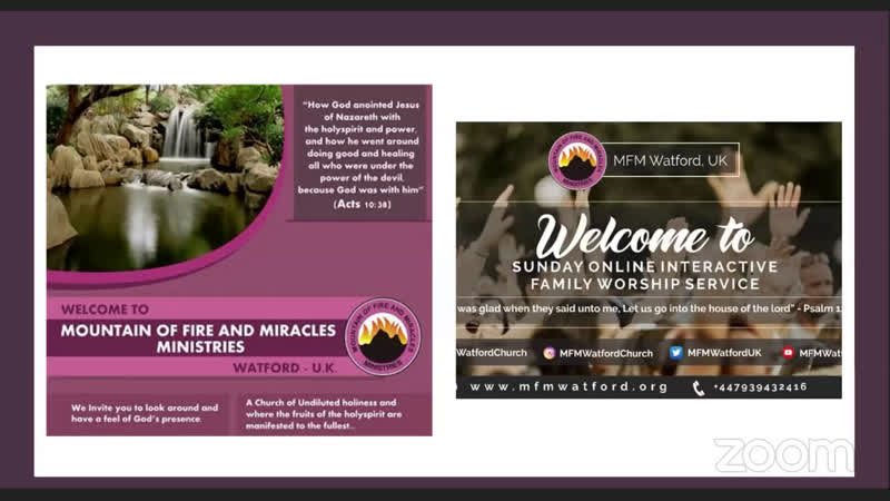 Join Us Online For, Sunday Interactive Family Worship Service, Oct 10th 2020, From 10:30am