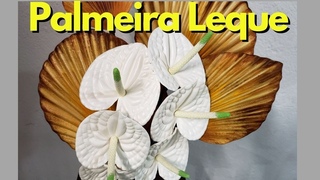 ARRANJO DE PALMEIRA LEQUE COM ANTRIOS EM !!!