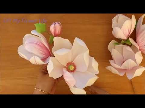 МК Ветка Магнолии из фоамирана 1я