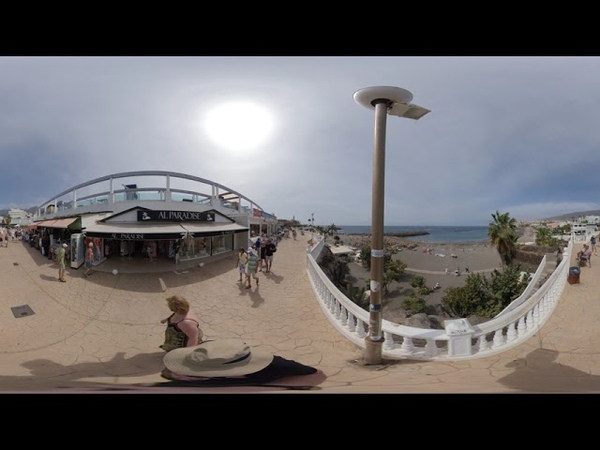 360 VR Walk along the Terrace above Playa de Torviscas Costa