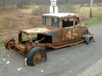 самая старая машина. автокладбище в сша. город-призрак голдфилд goldfield. хот род заброшенный. заброшенные машины.