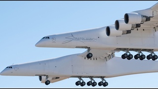 Самый большой в мире самолет Roc Stratolaunch.