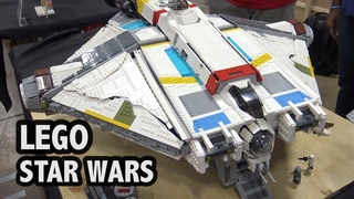 Giant LEGO Ghost Ship from Star Wars Rebels (Brick Vault Design)