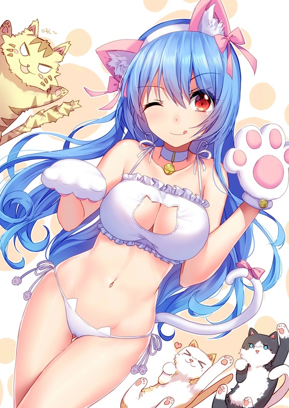 Sexy cat girl anime