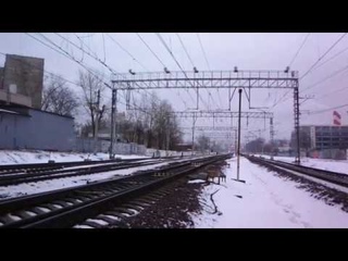 Снежное утро и спутник из Железнодорожной проследует Новогиреево