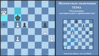 Шахматные окончания. Реализация материального перевеса в пешечных окончаниях. Часть 3