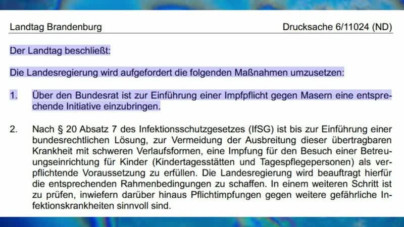 Wertakzeptanz Impfpflicht durch