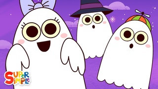 Six Little Ghosts | Halloween Song for Kids | Super Simple Songs