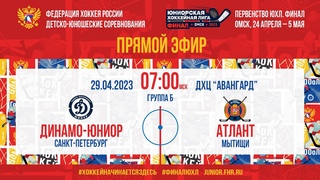Первенство ЮХЛ. Динамо-Юниор — Атлант | , 07:00 МСК