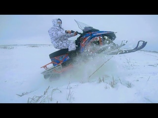 Новый снегоход Sharmax SN-550 или как в деревне блогеров мужики технику обкатывают, лучший снегоход