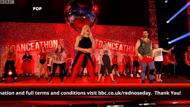 Zoe Jackson at Red Nose Day Danceathon at Wembley Arena