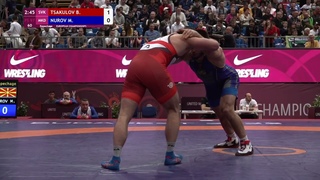 Repechage FS - 97 kg: B. TSAKULOV (SVK) v. M. NUROV (MKD)