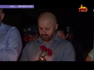 Жители Ленингорского района Южной Осетии зажгли свечи в память о жертвах войны в августе 2008 года