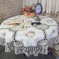 шикарная скатерть. скатерть ручной работы. скатерть ручной работы. скатерть tablecloth jh20201. вышитые льняные скатерти.