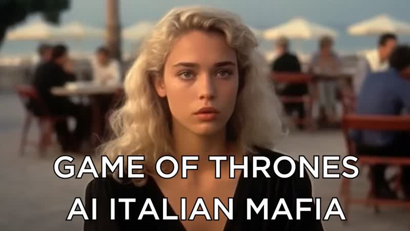 Game of thrones as an Italian mafia stereotype made by AI, ai, stablediffusion,