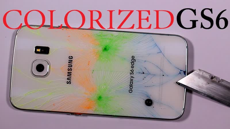 Adding Color to a Broken Galaxy S6 Edge oops