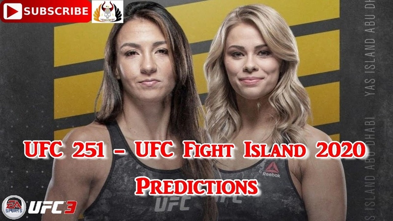 UFC 251 Amanda Ribas vs Paige Van Zant UFC Fight Island Predictions EA Sports UFC