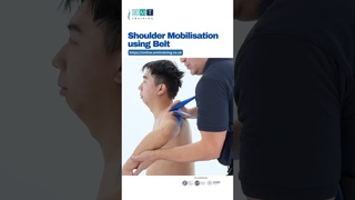 Shoulder Mobilisation Technique Using a Belt #shoulderpain #manualtherapy