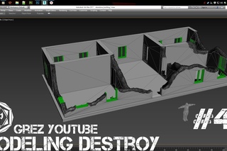3Ds Max - Моделирование разрушенного здания #4 - Оптимизируем стены(1/2)