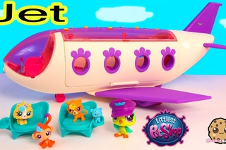 LPS Airplan JET Playset Littlest Pet Shop Exclusive Bobbleheads Toy Unboxing Video - Cookieswirlc