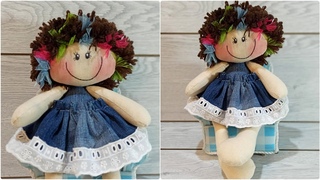 ESKİ KOT İLE SEVİMLİ YAP BOZ OYUNCAK BEBEK YAPIMI-DOLLS-KENDİ ELLERİNİZLE GÜZEL BİR BEZ BEBEK YAPIN